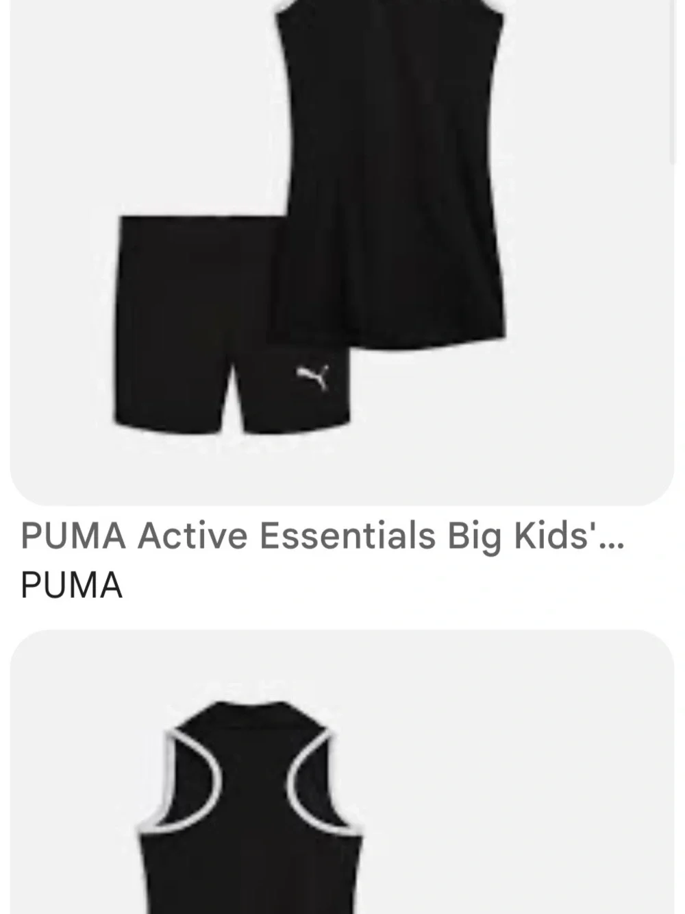 Puma 2 Piece Active Dress and Shorts Set - Big Girls - Size XL - NWT - Picture 4 of 16